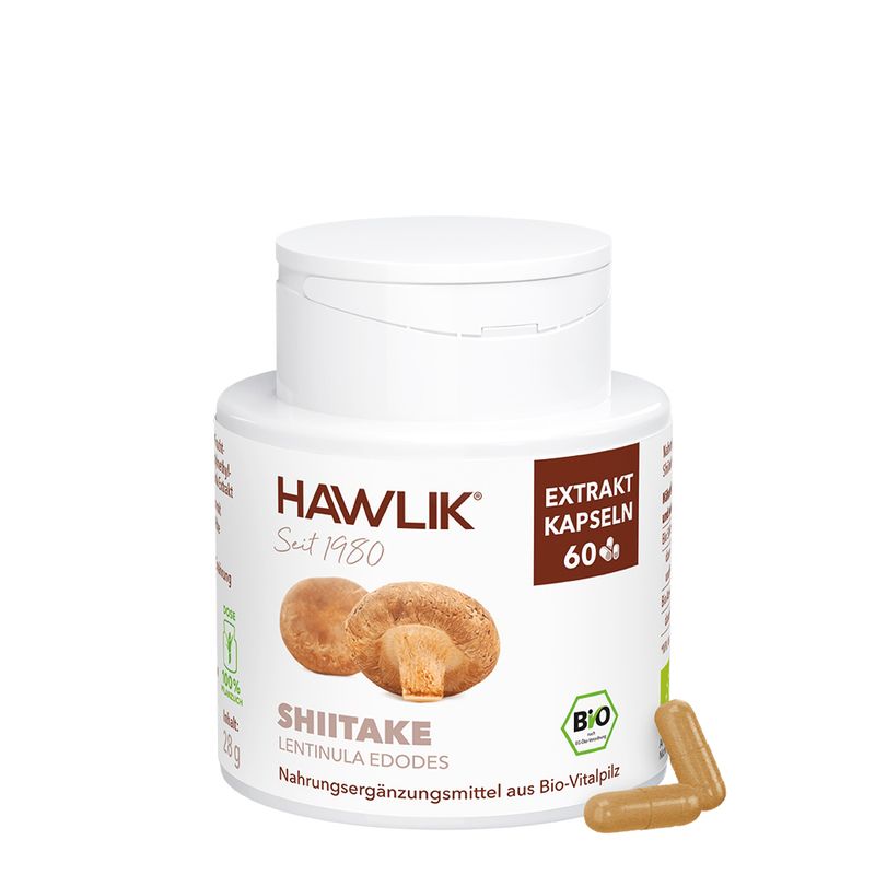 HAWLIK Bio Shiitake Extrakt Kapseln 60