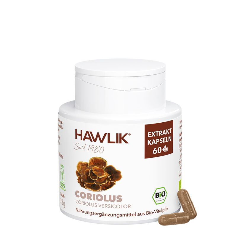 HAWLIK Bio Coriolus Extrakt Kapseln 60